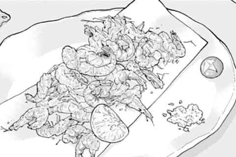 116.小エビの唐揚げ